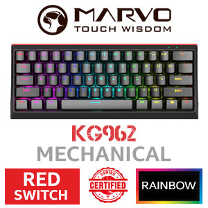 MARVO KG962 Mechanical Gaming Keyboard - Red Switch