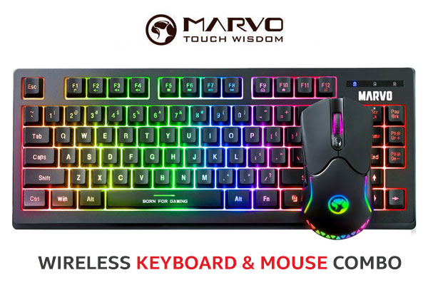 MARVO KW516 2.4G Wireless Mouse and Keyboard Gaming Combo