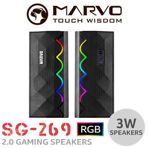 MARVO SG-269 Stereo LED Gaming Speakers