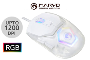 MARVO Z Fit Lite 1200 DPI Gaming Mouse - White