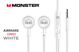 Monster Airmars GM01 In-Ear Headphones - White