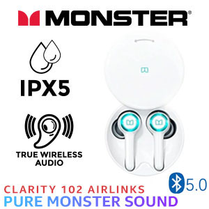 Monster Clarity 102 AirLinks Wireless Headphones - White