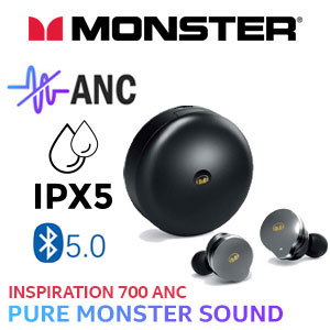 Monster Inspiration 700 ANC Wireless Headphones - Black