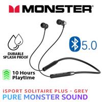 Monster iSport Solitaire Plus Wireless Headphones - Grey
