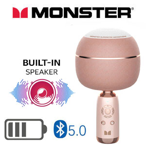 Monster M97 Superstar Mircrophone - Pink