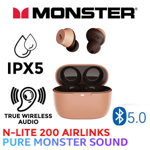 Monster N-Lite 200 AirLinks Wireless  In-Ear Headphones - Pink