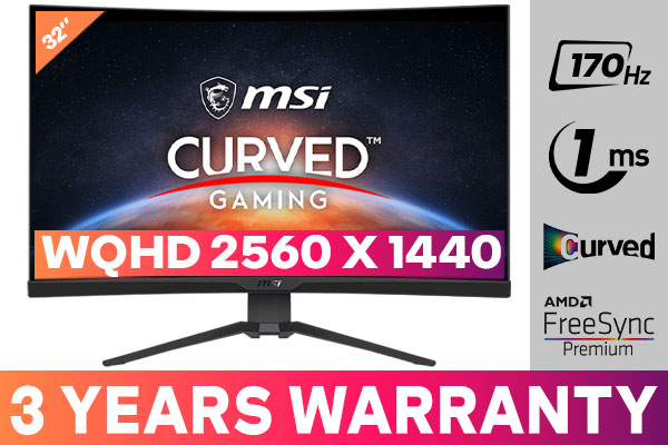 MSI G322CQP 170Hz Curved Gaming Monitor Best Deal South Africa