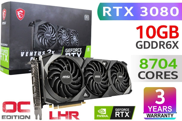 MSI GeForce RTX 3080 VENTUS 3X PLUS OC 10GB Best Deal South Africa