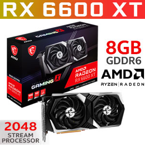 MSI Radeon RX 6600 XT GAMING X 8GB GDDR6