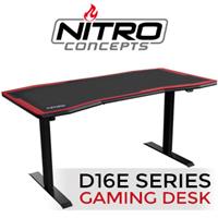Nitro D16E ELECTRIC ADJUSTABLE SIT/STAND GAMING DESK - RED