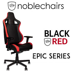 noblechairs EPIC Compact Series Gaming Chair - Black/Carbon/Red