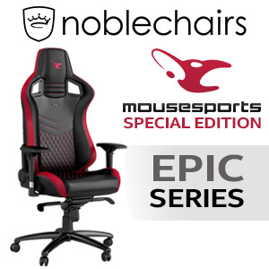 Noblechairs EPIC Mousesports Edition Gaming Chair - Black/Red