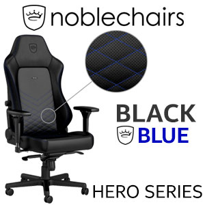 noblechairs HERO Series Gaming Chair - Black/Blue
