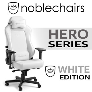 noblechairs HERO Series Gaming Chair - White Edition