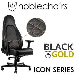 noblechairs ICON Series Gaming Chair - Black/Gold