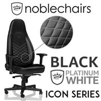 noblechairs ICON Series Gaming Chair - Black/Platinum/White