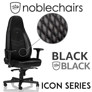 noblechairs ICON Real Leather Chair - Black