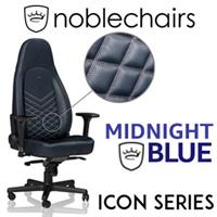 noblechairs ICON Real Leather Gaming Chair - Midnight Blue/Graphite
