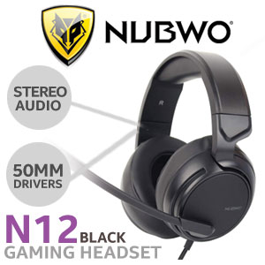 NUBWO N12 Gaming Headset - Black