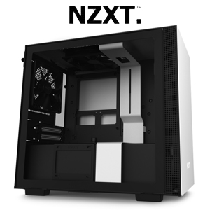 NZXT H210 Tempered Glass Gaming Case - Black/White