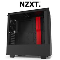 NZXT H510i Tempered Glass Gaming Case - Black/Red