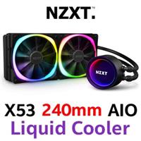 NZXT Kraken X53 240mm RGB AIO Liquid Cooler - Black