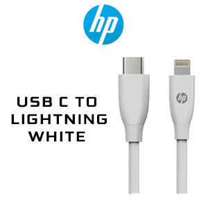 HP DHC-MF102 USB C to Lightning Cable - White