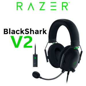Razer BlackShark V2 Wired Gaming Headset - Black
