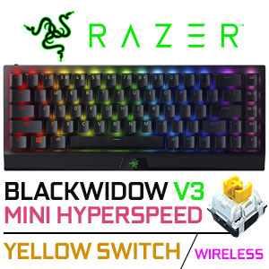 Razer BlackWidow V3 Mini Hyperspeed Wireless Keyboard - Yellow Switches