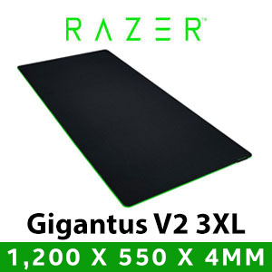 Razer Gigantus V2 3XL Gaming Mousepad / Textured Micro-Weave Cloth Surface, Thick and High-Density Rubber Foam, Fluid Swipes And Pixel-Precise Aim, Size: 1,200 x 550 x 4mm / RZ02-03330500-R3M1