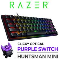 Razer Huntsman Mini Gaming Keyboard - Purple Switches - Black