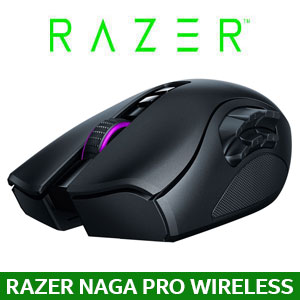 Razer Naga Pro Modular Wireless Gaming Mouse