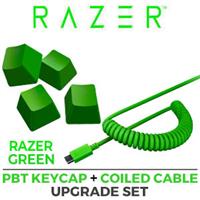 Razer PBT Keycap And Coiled Cable Upgrade Set - Green