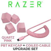Razer PBT Keycap And Coiled Cable Upgrade Set - Quartz