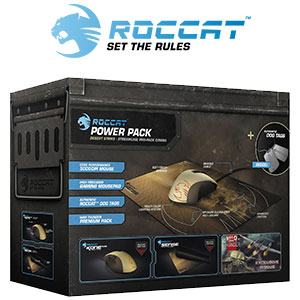 Roccat Military Gaming Mouse and Sense Mousepad Desert Strike Bundle