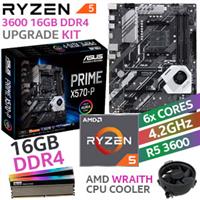 RYZEN 5 3600 Prime X570-P 16GB RGB 3600MHz Upgrade Kit