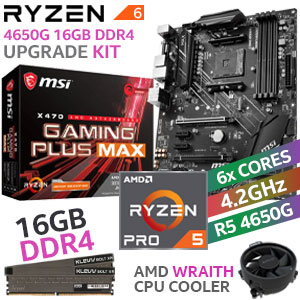 RYZEN 5 PRO 4650G X470 Gaming Plus Max 16GB 3600MHz Upgrade Kit