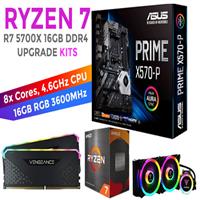 Ryzen 7 5700X Prime X570-P 16GB RGB 3600MHz Upgrade Kit