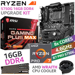 RYZEN 7 PRO 5750G X470 Gaming Plus MAX 16GB 3600MHz Upgrade Kit