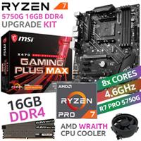 RYZEN 7 PRO 5750G X470 Gaming Plus MAX 16GB 3600MHz Upgrade Kit