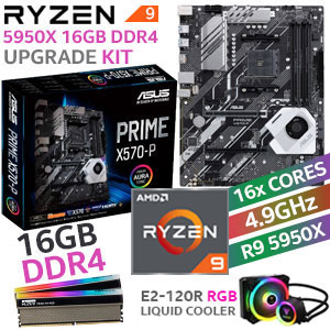 RYZEN 9 5950X Prime X570-P 16GB RGB 3600MHz Upgrade Kit