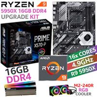 RYZEN 9 5950X Prime X570-P 16GB RGB 4000MHz Upgrade Kit