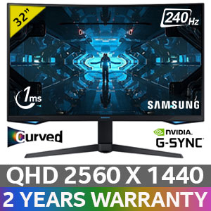 Samsung Odyssey G7 32"  240Hz Curved Gaming Monitor