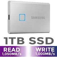 Samsung T7 Touch 1TB Portable SSD - Silver