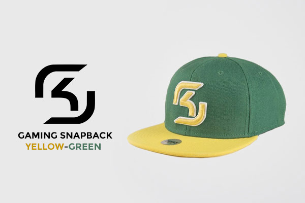 SKG116 -- SK Gaming Snapback Yellow-Green