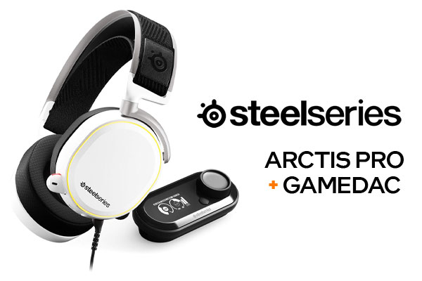 SteelSeries Arctis Pro + GameDAC Gaming Headset - White - OPEN BOX