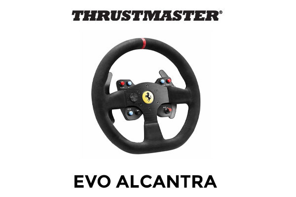 Thrustmaster TM4060071 Add On-F599XX EVO ALCANTRA Racing Wheel / Supports With  PC, Playstation 3, Xbox One, Playstation 4 / 2 Wheel-Mounted Paddle Shifters / 6 Easy-Access Action Buttons / TM4060071