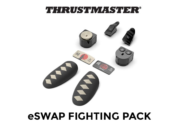 Thrustmaster eSwap Fighting Pack / Compatible With the eswap Pro Range of Controllers / Alternative Combat Modules / Mechanical Clear-click for a Better Feel / Super-responsive Tact Switches / 4160756