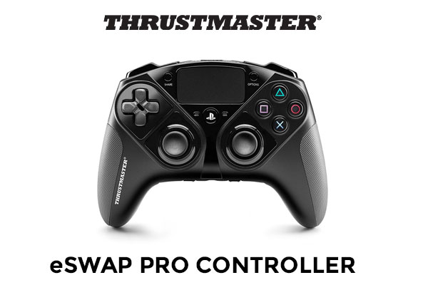 Thrustmaster eSwap Pro Controller / Versatility and Innovation / 4 Extra re-mappable Buttons / 2 Presets Included in The Gamepad / Industrial-grade Components / Additional Ergonomic Features / 5 million Activations Durability / TM4160726