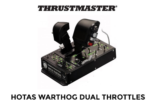 Thrustmaster HOTAS Warthog Dual Throttles Joystick / 1 Replica Control Panel /  3D Magnetic Sensors / AccuRate Technology / Dual throttles featuring / Metal hand rest / TM2960739